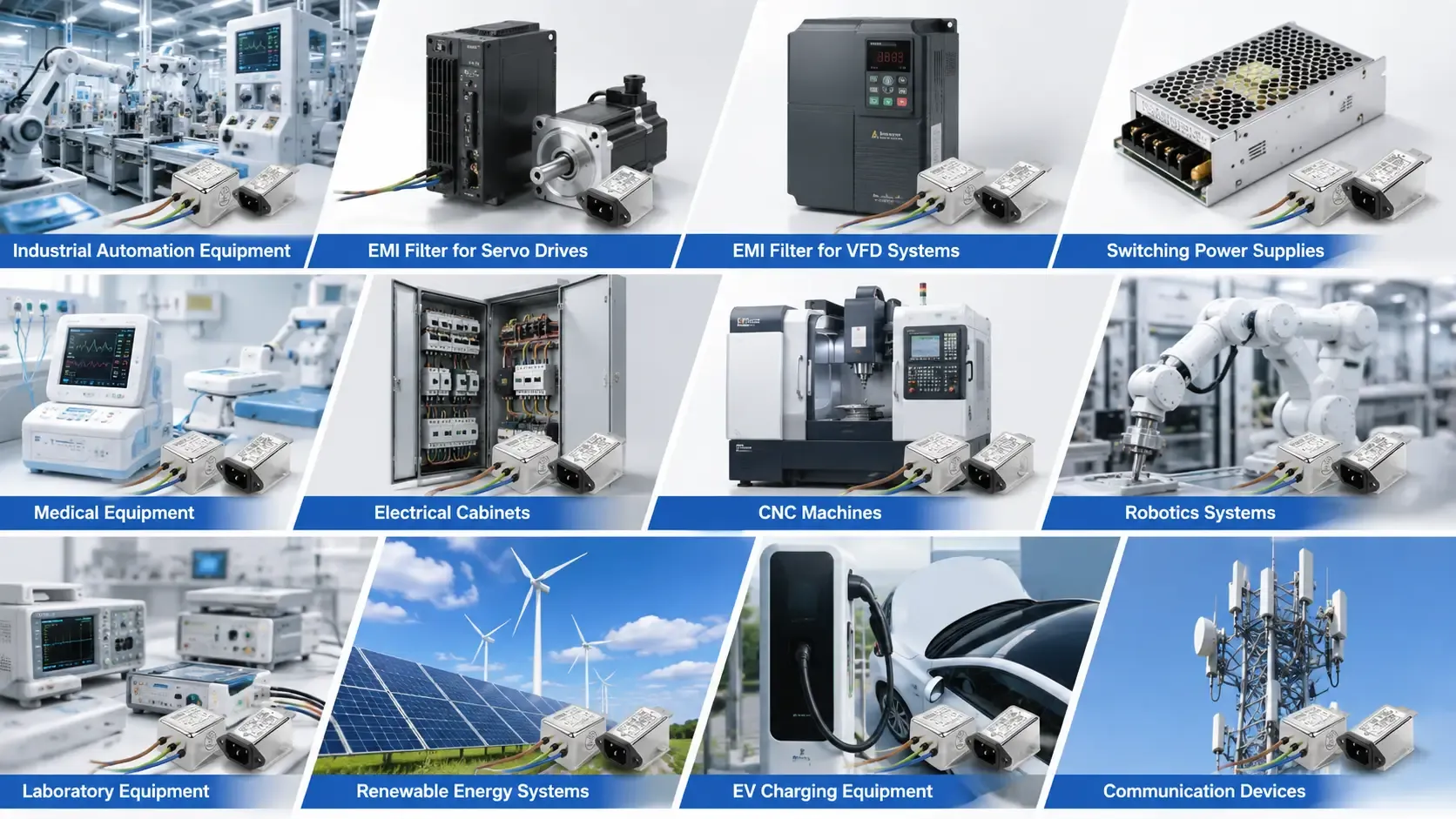 Application Scenarios for Single Phase Power Line EMI Filters
